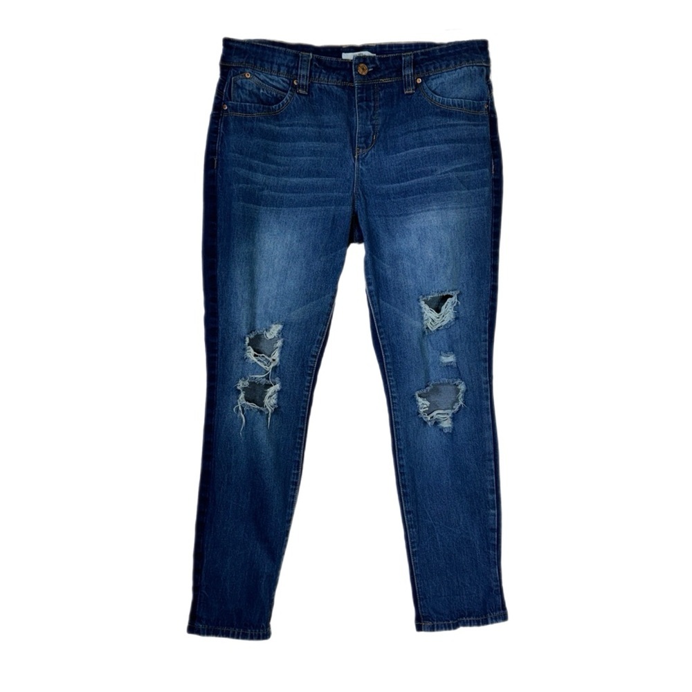 YMI Royalty for Me Ripped Wanna Betta Butt Skinny Jeans